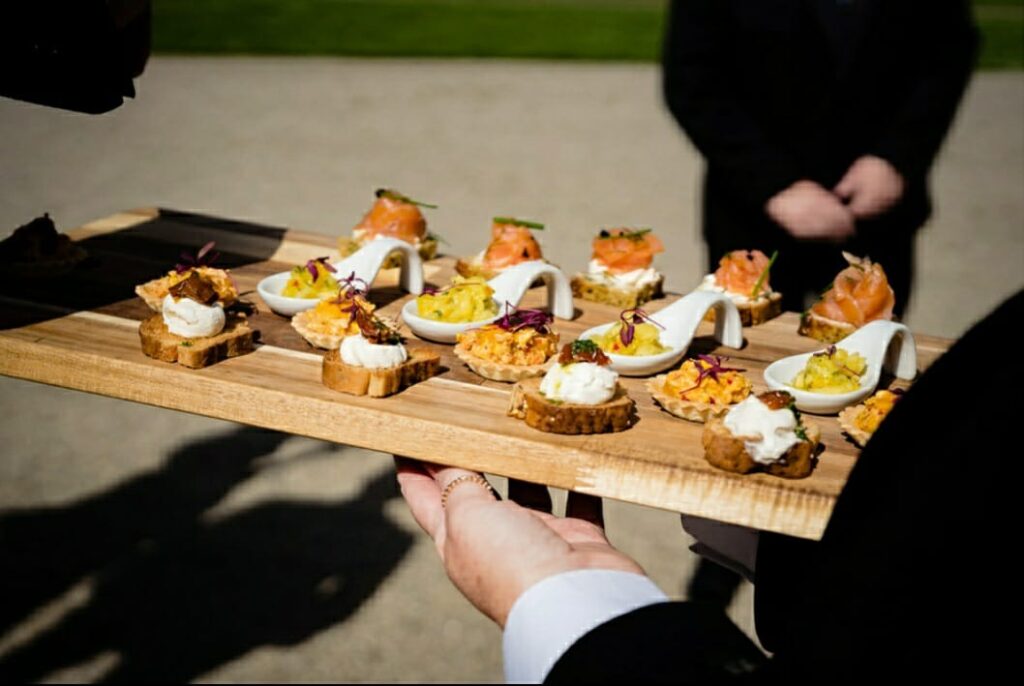 Catering 365 food served at a wedding in Wexford